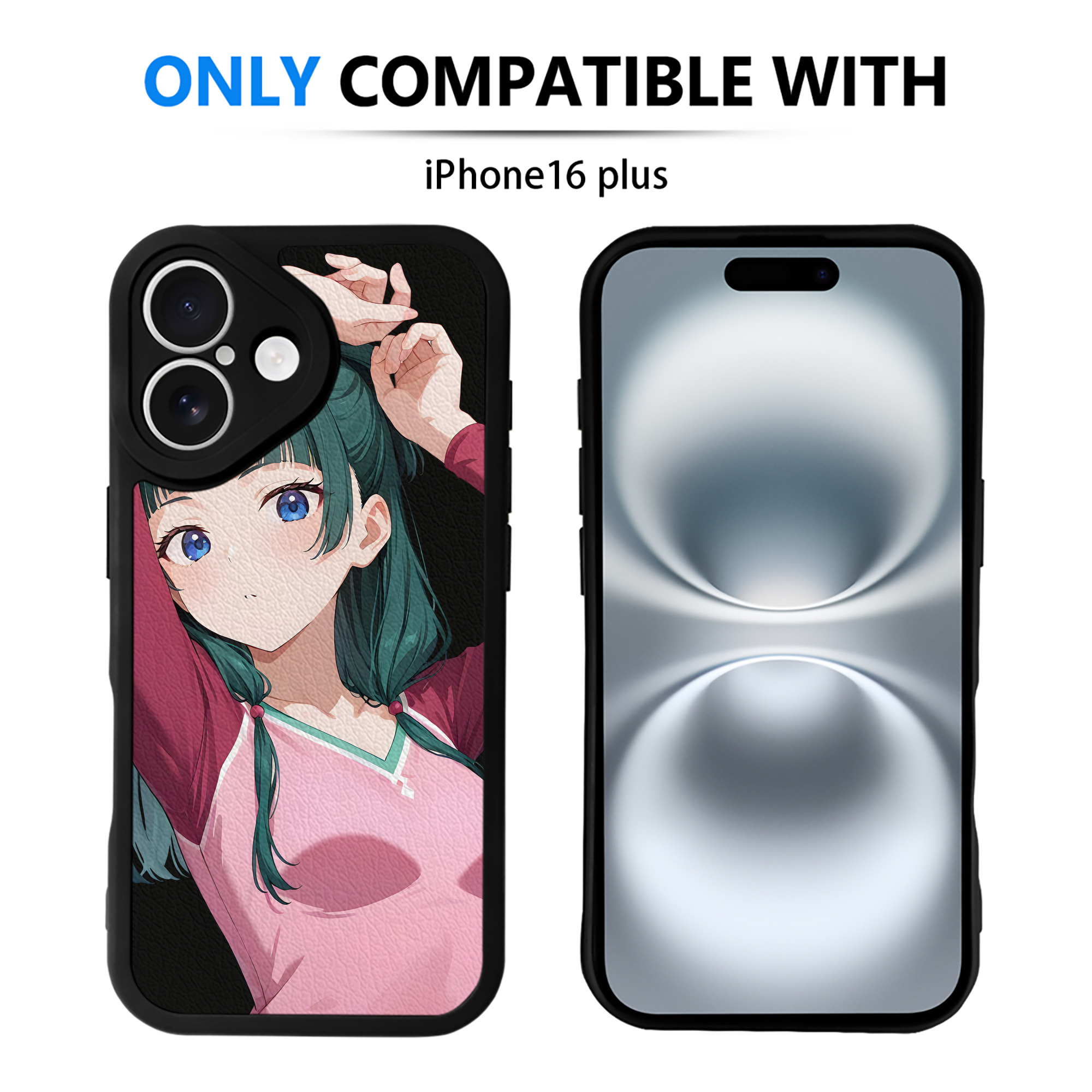 （画像用） 薬屋のひとりごと The Apothecary Diaries 【iPhone 16シリーズ対応】シリコンスマホケース（レザー調） 材質：シリコン